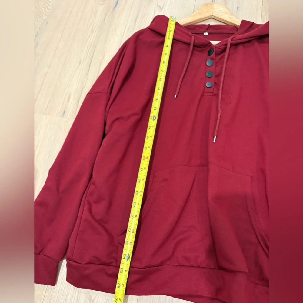 Women’s Red Hoodie Shirt XXL - Picture 4 of 7